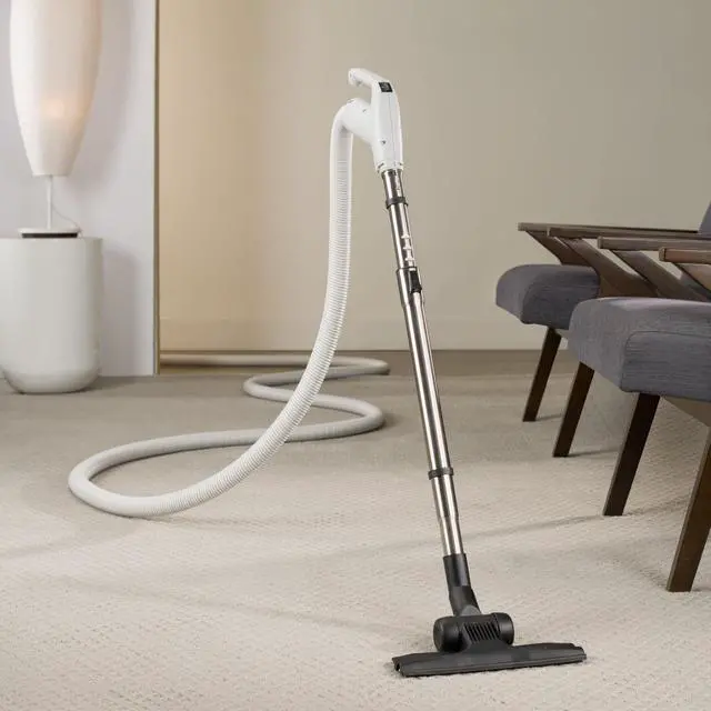 Alt view image 3 of 6 - Prolux 30 ft Universal Central Vacuum Kit with Suction Driven Turbo Nozzles - Central Vacuum Hose for Versatile Cleaning on Surfaces - Convenient Central Vac Tools for Upholstery, Stairs & Hard Floors