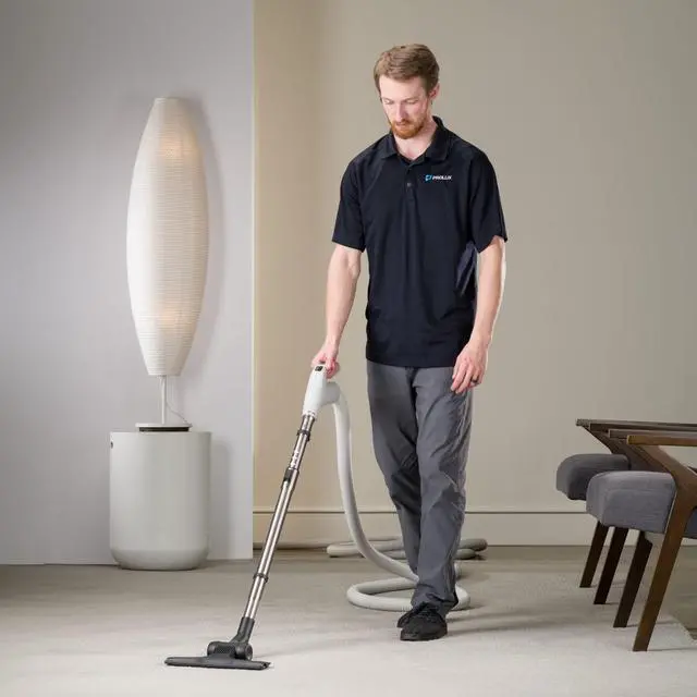 Alt view image 4 of 6 - Prolux 30 ft Universal Central Vacuum Kit with Suction Driven Turbo Nozzles - Central Vacuum Hose for Versatile Cleaning on Surfaces - Convenient Central Vac Tools for Upholstery, Stairs & Hard Floors