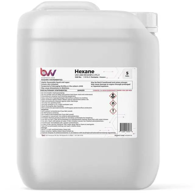 Main image of BVV Hexane 99% Lab Grade-5 Gallon