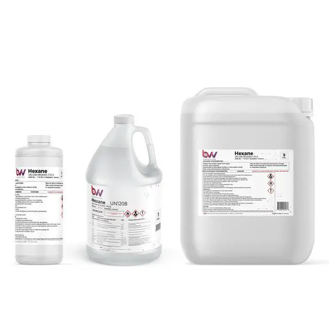 Alt view image 2 of 6 - BVV Hexane 99% Lab Grade-5 Gallon