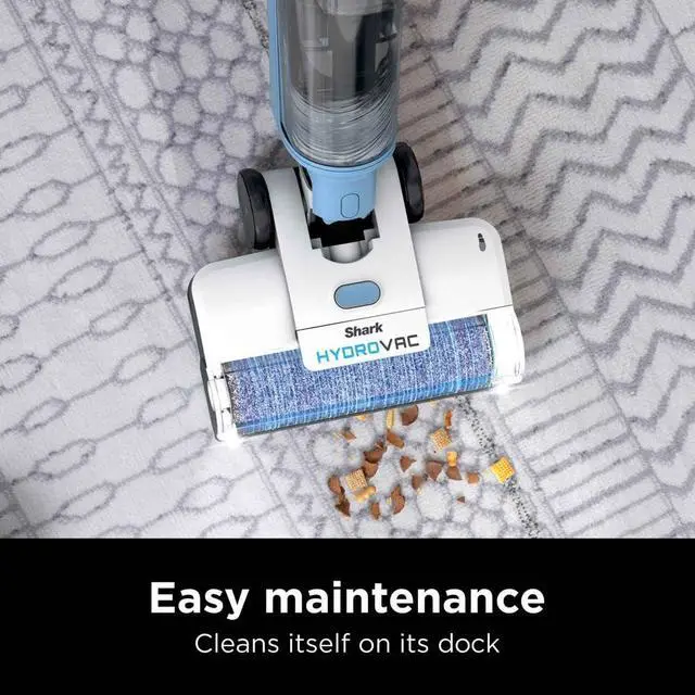 Alt view image 6 of 6 - WD201 HydroVac Cordless Pro XL 3-in-1 Vacuum, Mop & Self-Cleaning System with Antimicrobial Brushroll* & Solution for Multi-Surface, Hardwood, Tile, Marble & Area Rugs, Pure Water