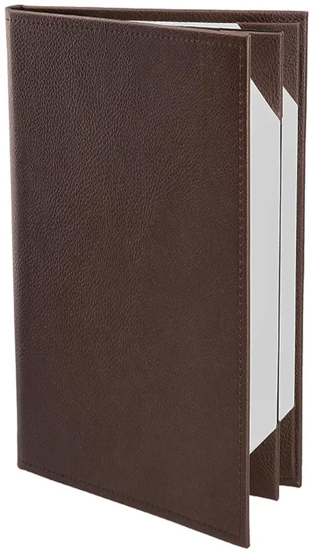 Main image of s Made of Premium Faux Leather (10-Pack) - 8.5" X 14" (Brown, 4 Views)