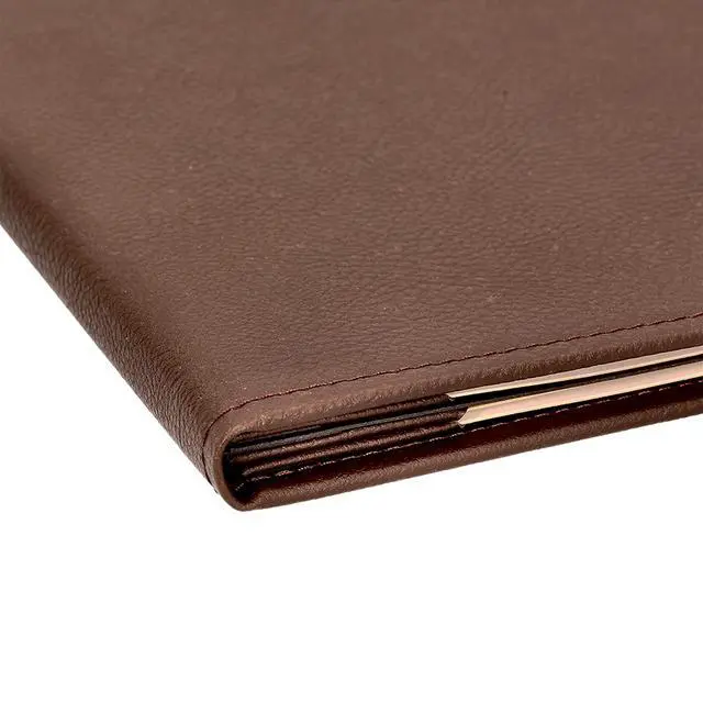Alt view image 5 of 6 - s Made of Premium Faux Leather (10-Pack) - 8.5" X 14" (Brown, 4 Views)
