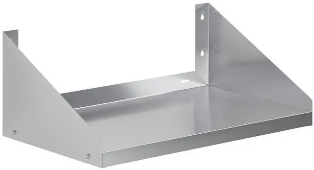 Main image of Stainless Steel Wall Shelf with Side Guards (30" Long x 18" Deep)