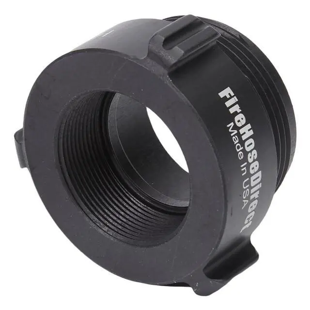 Alt view image 4 of 6 - Aluminum 2" Female NPT to 2 1/2" Male NH Fire Hose Adapter
