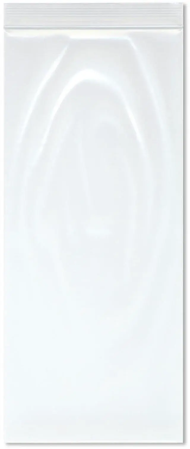 Main image of 6" x 14" (Case of 1,000), 4 Mil Heavy Duty Zipper Reclosable Plastic Bags