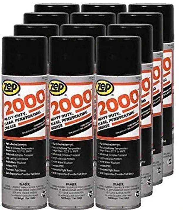 Main image of 2000 Penetrating Grease Lubricant Aerosol - 13 oz (Case of 12) - 416401 - Industrial Strength Formula, Long-Lasting Lubrication, Penetrates Tight Areas