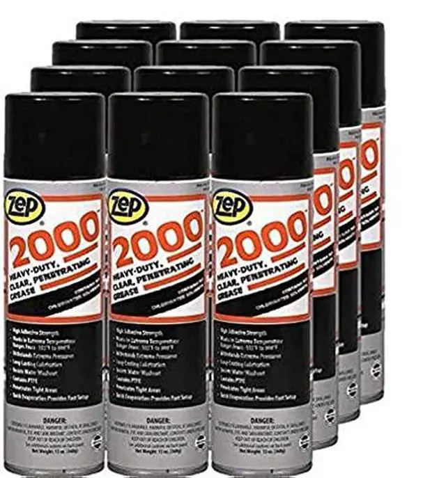 Alt view image 4 of 4 - 2000 Penetrating Grease Lubricant Aerosol - 13 oz (Case of 12) - 416401 - Industrial Strength Formula, Long-Lasting Lubrication, Penetrates Tight Areas