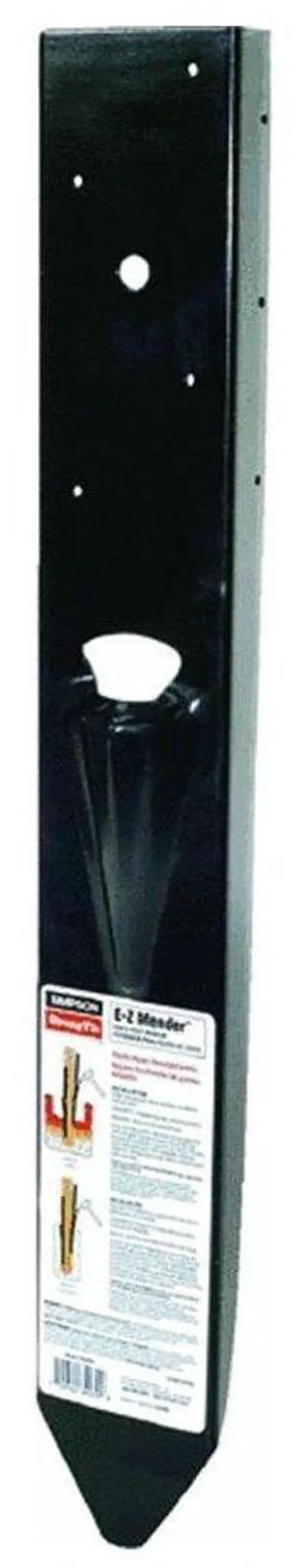 Main image of 6 Pack Simpson Strong Tie FPBM44E E-Z Mender 4x4 Post Repair Bracket with Black Finish (3 Pair)