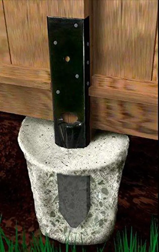 Alt view image 2 of 4 - 6 Pack Simpson Strong Tie FPBM44E E-Z Mender 4x4 Post Repair Bracket with Black Finish (3 Pair)