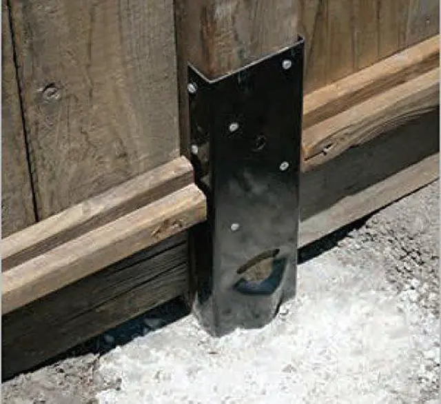 Alt view image 3 of 4 - 6 Pack Simpson Strong Tie FPBM44E E-Z Mender 4x4 Post Repair Bracket with Black Finish (3 Pair)