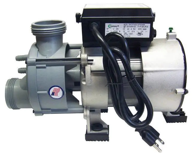 Alt view image 2 of 4 - Whirlpool Bath Tub Jet Pump - 1hp, 9.0 amps, 115 volts w/Cord and Air Switch