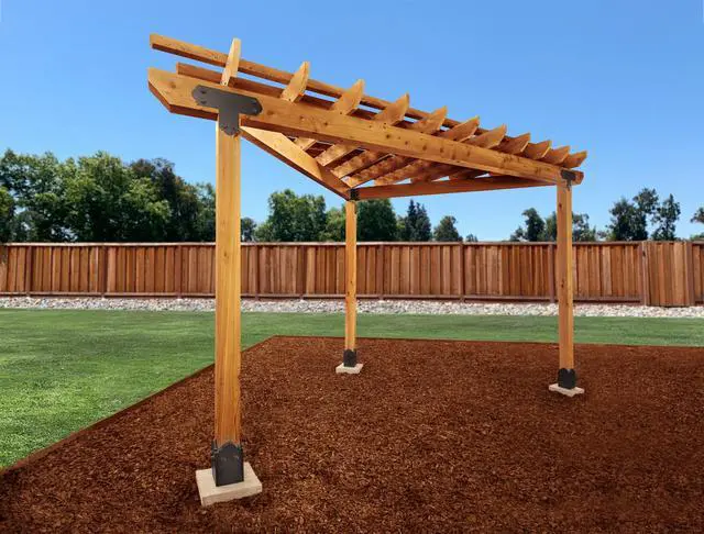 Alt view image 5 of 6 - Outdoor Accents Mission Collection ZMAX, Black Powder-Coated T Strap for 6x6 (Pack of 8)