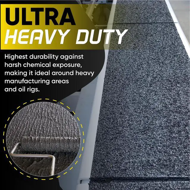 Alt view image 3 of 6 - Ultra Grip Extra High Traction (Regular, Yellow) Non-Skid Paint for Industrial Surfaces, Gallon, Two-Part Epoxy