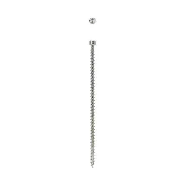 Alt view image 5 of 6 - #14 x 6-1/4" Powerlags Interior Cylindric Head Structural Wood Lag Screws (500 pcs) T30+ T-Star Plus Truss Rafter Beam Construction