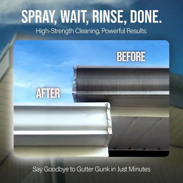 Alt view image 5 of 6 - Gutter Guard by Southeast Softwash | Heavy Duty Gutter Cleaner for Black Streak Removal | Pressure Washer Cleaning Solution for Aluminum and Vinyl Gutters (4 Gallons)