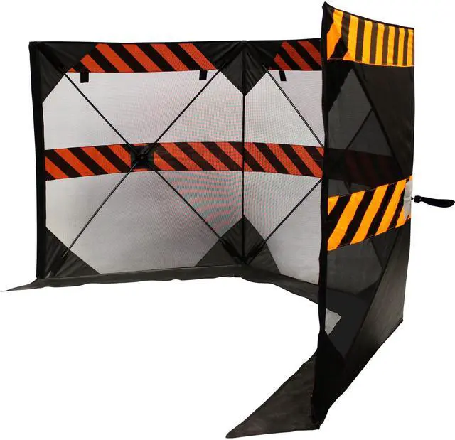 Main image of Safety Barricade with Carrying Case - 123in.W x 46in.H, Model# GNE-1210
