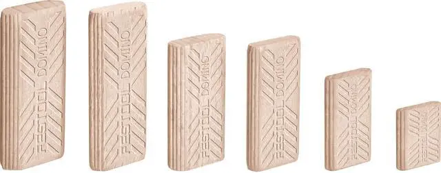 Main image of 493297 Domino Tenon, Beech Wood, 6 x 20 x 40mm, 1140-Pack