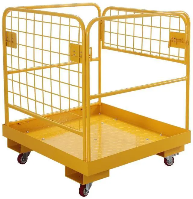 Main image of Forklift Safety Cage 36"x36" inch Heavy Duty Forklift Man Basket 1150lbs Capacity Work Platform Provide Safety for Most Aerial Jobs