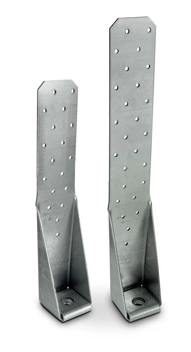 Alt view image 2 of 6 - HTT5 HTT Heavy Tension Tie - 16-in., for 5/8-in. Anchor, 11-Gauge Zinc-Galvanized Steel Build, Four-Ply Formed Seat to Reduce Deflection (Pack of 10)