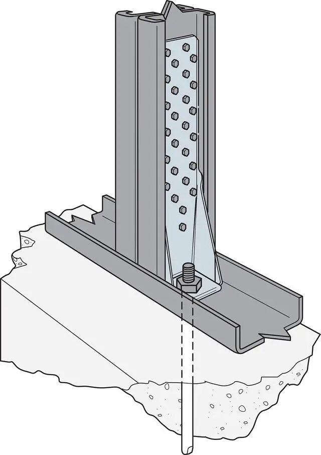 Alt view image 5 of 6 - HTT5 HTT Heavy Tension Tie - 16-in., for 5/8-in. Anchor, 11-Gauge Zinc-Galvanized Steel Build, Four-Ply Formed Seat to Reduce Deflection (Pack of 10)