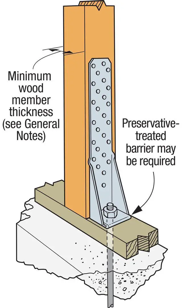 Alt view image 6 of 6 - HTT5 HTT Heavy Tension Tie - 16-in., for 5/8-in. Anchor, 11-Gauge Zinc-Galvanized Steel Build, Four-Ply Formed Seat to Reduce Deflection (Pack of 10)
