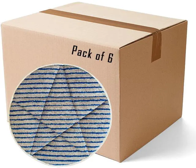 Main image of 19" Microfiber Scrubber Carpet Bonnets | 6 Pack