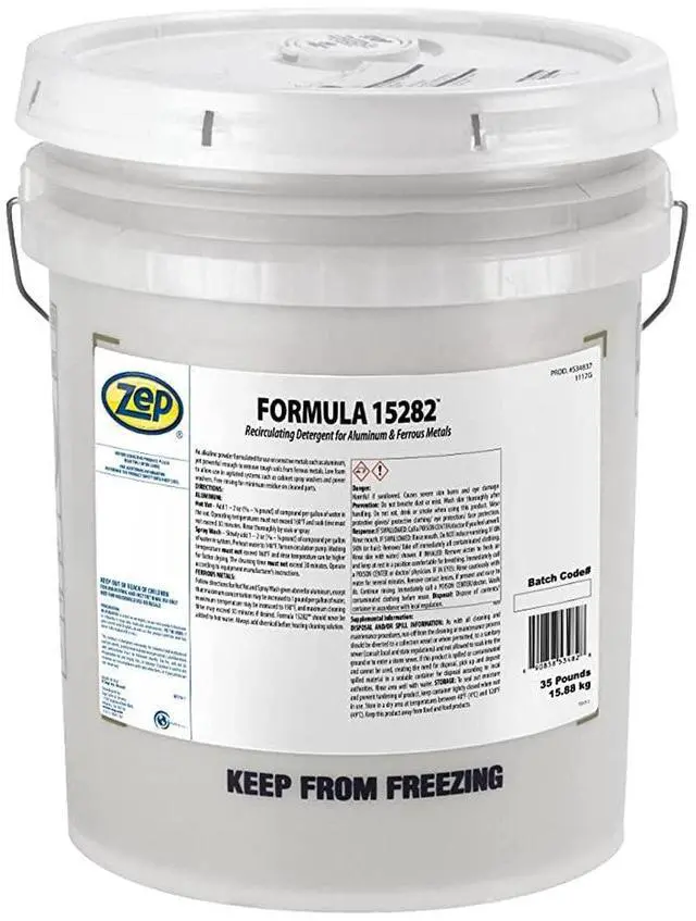 Main image of Formula 15282 Recirculating Detergent for Aluminum & Ferrous Metals - 35 LB Pail - 534837 - FOR WORKPLACE & INDUSTRIAL USE ONLY