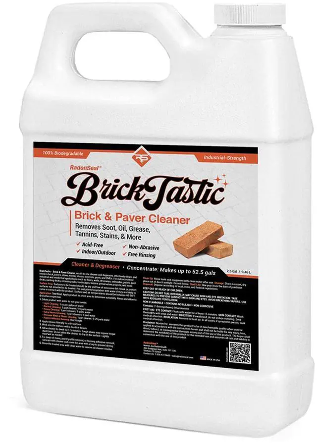 Main image of BrickTastic Brick & Paver Cleaner (2.5-gal) - Industrial-Strength Cleaner & Degreaser for Indoor and Outdoor Brick, Paver, and Masonry Surfaces