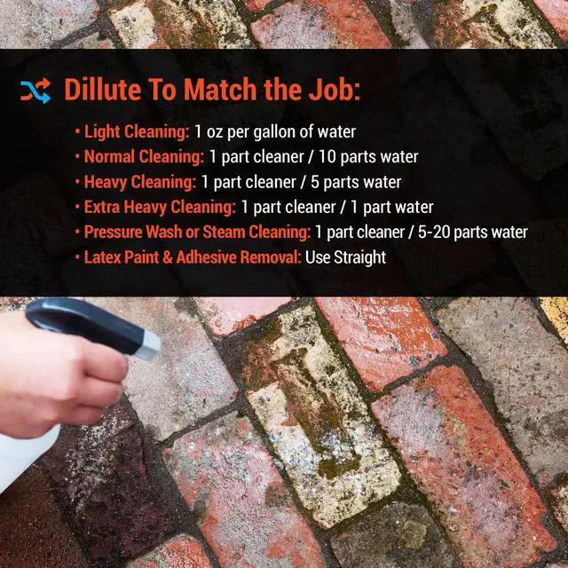 Alt view image 6 of 6 - BrickTastic Brick & Paver Cleaner (2.5-gal) - Industrial-Strength Cleaner & Degreaser for Indoor and Outdoor Brick, Paver, and Masonry Surfaces