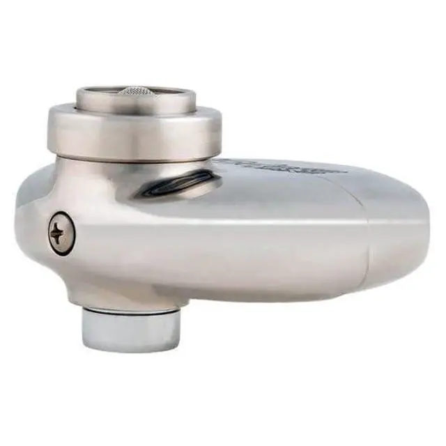 Alt view image 3 of 6 - 7620 Axion eyePOD Polished Stainless Steel Faucet-Mounted Eyewash, Silver, 12 x 12 x 12 inches