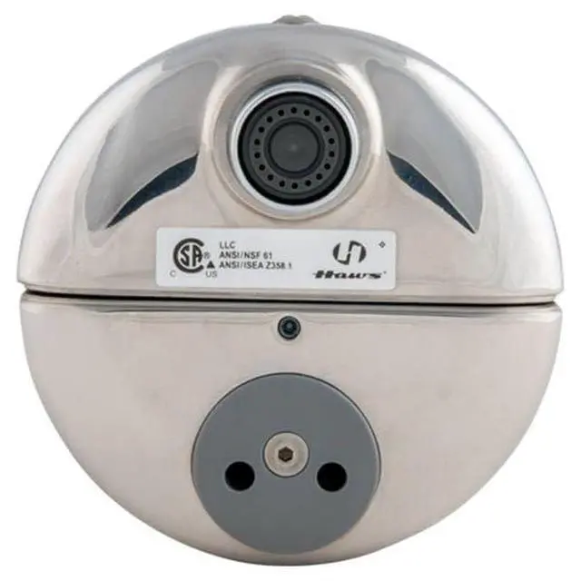 Alt view image 4 of 6 - 7620 Axion eyePOD Polished Stainless Steel Faucet-Mounted Eyewash, Silver, 12 x 12 x 12 inches