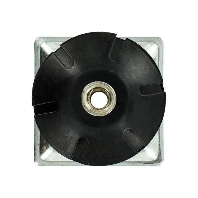 Alt view image 4 of 6 - Industries Double Star Threaded Caster Insert | Heat Treated Steel | Fits 2 Inch Square 16-18 Gauge Tube | Thread: 3/8-16 | 100 Pack