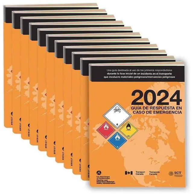 Main image of 2024 Emergency Response Guidebook (ERG), Soft Bound, 5.5 x 7.5", Spanish, 10-Pack, J. J. Keller & Associates, Inc