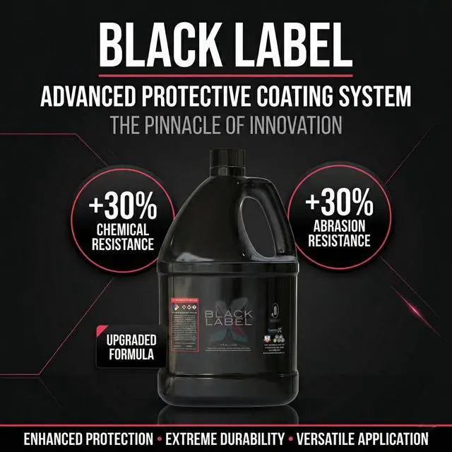 Alt view image 3 of 6 - Black Label Glossy Sealer, 32 oz, The Ultimate Protective Topcoat, Multi-Surface Sealer for Concrete, Epoxy, Metal & Stone, High Gloss Protective Finish, Water Repellent, Interior & Exterior Use