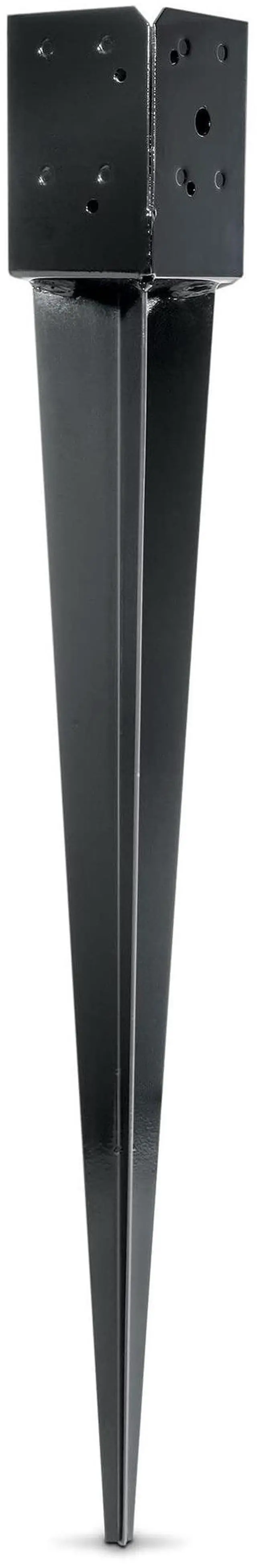 Main image of FPBS44 E-Z Spike Black Powder-Coated Post-Base Spike for 4x4 (Pack of 4)