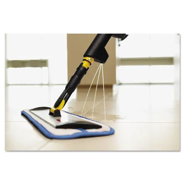 Alt view image 2 of 2 - Rubbermaid Commercial 1835528 Products Pulse Microfiber Floor Cleaning System, Handle with Single-Sided Mop Frame, Yellow