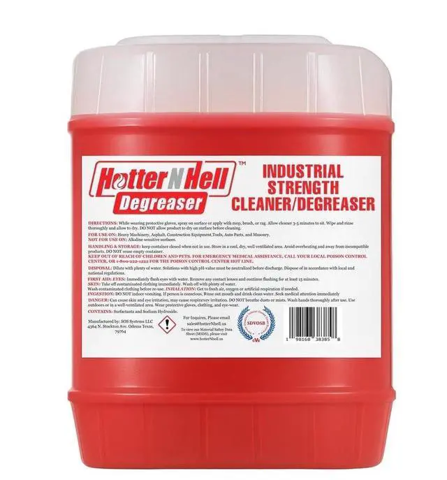 Main image of 5 Gallon Industrial Degreaser - Melts Oil, Grease, and Carbon - Commercial Grade Cleaner for Equipment, Concrete, Shop Floors & Engines