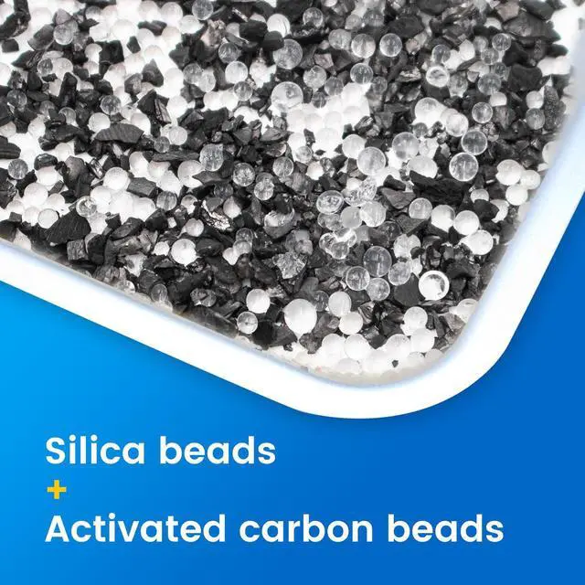 Alt view image 3 of 6 - 4000Pcs 1 Gram Desiccant Deodorizer Sachet, Food Safe Desiccant Packs, High Absorption Capacity for Moisture & Odor, Silica Gel & Coconut Shell Activated Carbon Packets