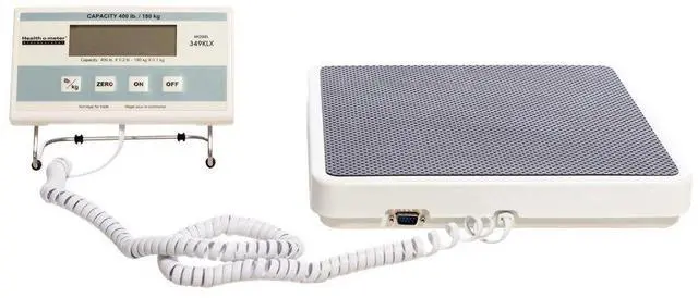 Main image of 349KLX Digital Scale, Remote Display, Capacity 400 lb, Resolution 0.2 lb, 12-1/2" x 12" x 1-7/8" Platform