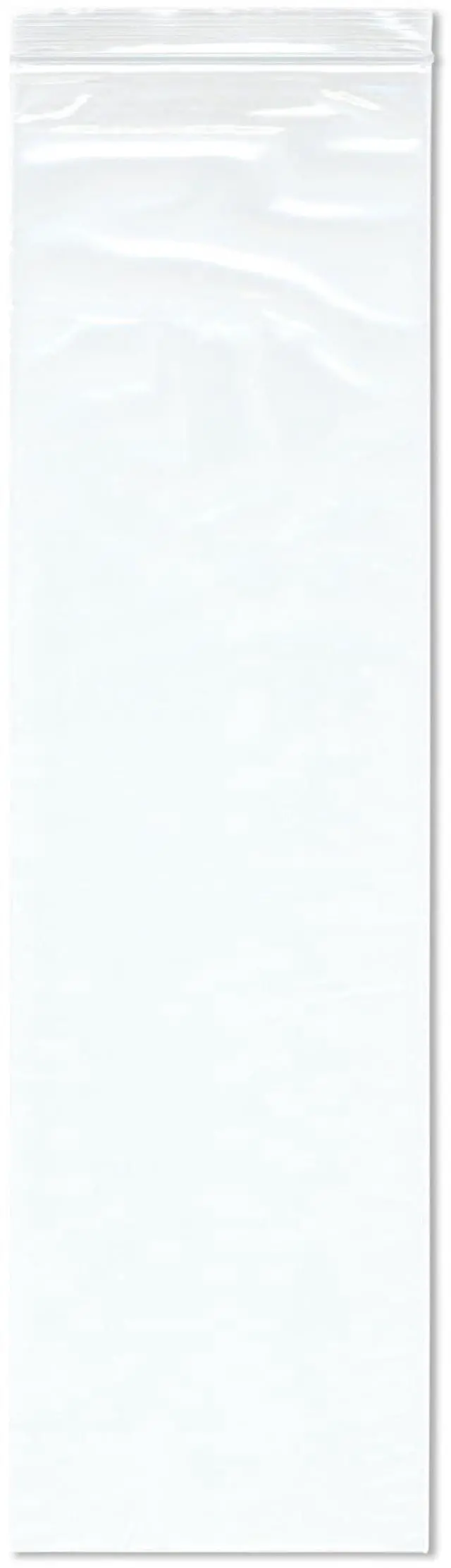 Main image of 6" x 20" (Case of 1,000), 2 Mil Zipper Reclosable Plastic Bags