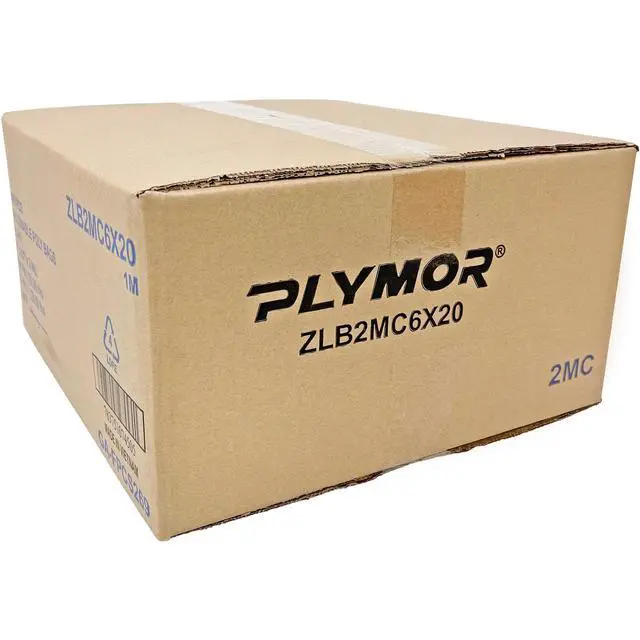 Alt view image 4 of 4 - 6" x 20" (Case of 1,000), 2 Mil Zipper Reclosable Plastic Bags