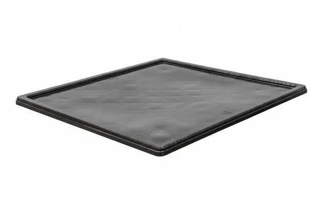 Main image of Hudson Exchange 48 x 40 x 2" Collapsible Bulk Container Lid, Black