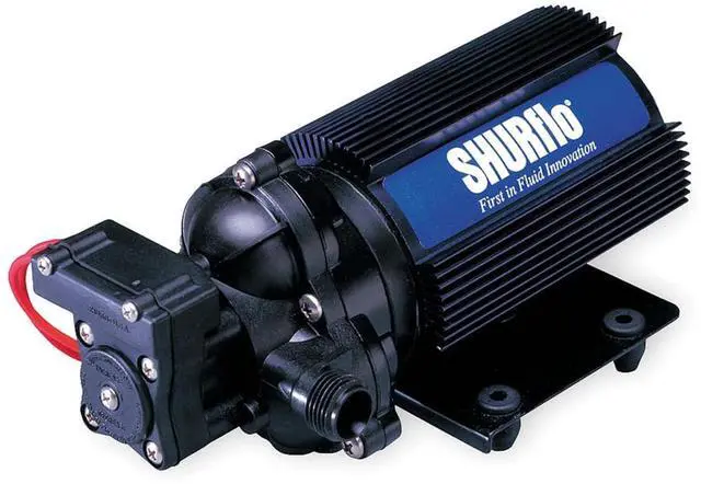 Main image of PENTAIR 2088-313-145 Automatic Demand Diaphragm Pump, 12V, 45 PSI, 3.6 GPM, Self-Priming up to 12', Polypropylene Housing, Viton Valve, Santoprene, Chemically Resistant