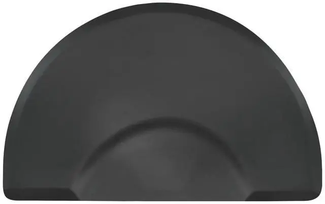 Main image of Buy-Rite 3' x 4' Extra-Thick 1" No-Fatigue Salon Floor Pad for Professional Salons & Barbershops, Super Soft Semicircle with Chair Indentation, Puncture-Proof, Anti-Fatigue Design, Black, SHP-SS3040C1