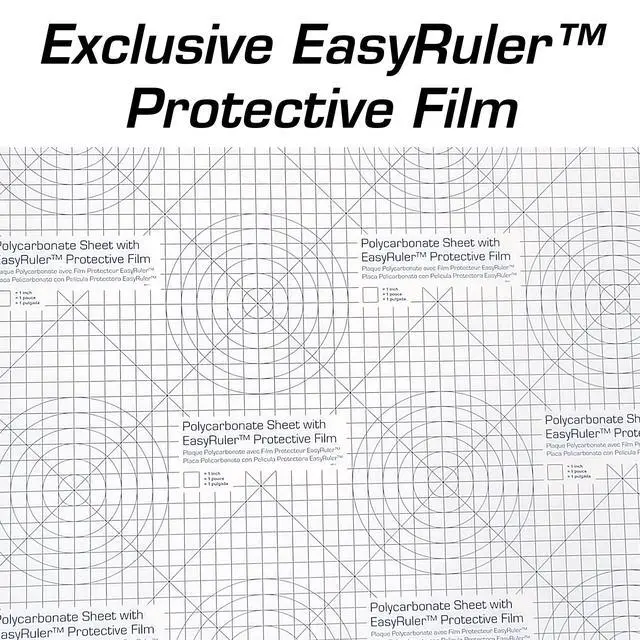Alt view image 4 of 6 - Polycarbonate Clear Plastic Sheet 36" X 36" X 0.236" (1/4") Exact with EasyRuler Film, Shatter Resistant, Easier to Cut, Bend, Mold Than Plexiglass. Window Panel, Hobby, Home, DIY, Industrial, Crafts
