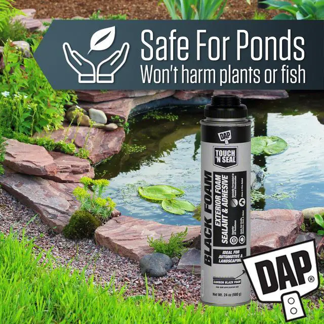 Alt view image 3 of 6 - DAP Touch N Seal Black Spray Foam Sealant for RV, Pond, Waterfall & Landscape - UV Resistant, Class A Fire Rated, Waterproof, Polyurethane Adhesive with Gloves (Pack of 6)