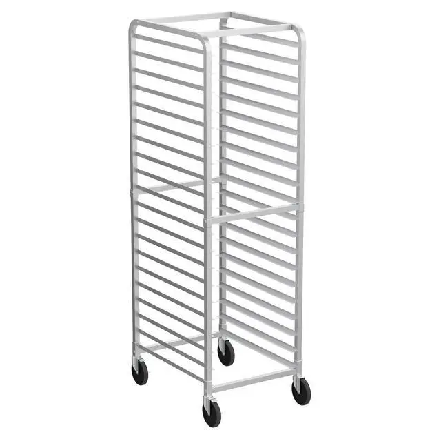 Alt view image 5 of 6 - 20-Tier Bakery Rack Commercial Stainless Steel Sheet Pan Rack with Brake Wheels for Kitchen, Restaurant, Pizzeria