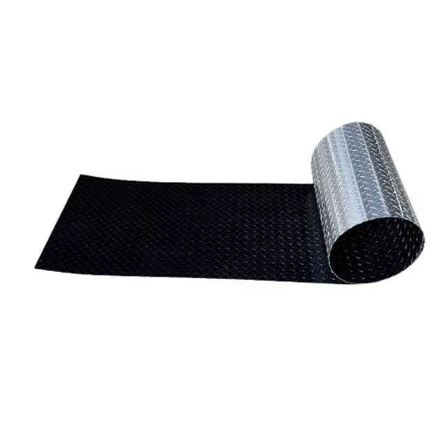 Alt view image 2 of 5 - 24" x 96" Black Aluminum Diamond Plate Sheet.025" Thick (1/40th) - Trailer Rock Guard, wainscotting Garage Diamond Trim, Cargo Enclosed Trailer Hauler Guard