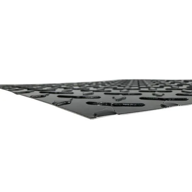 Alt view image 5 of 5 - 24" x 96" Black Aluminum Diamond Plate Sheet.025" Thick (1/40th) - Trailer Rock Guard, wainscotting Garage Diamond Trim, Cargo Enclosed Trailer Hauler Guard